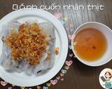A picture of step 11 of Bánh cuốn with Pork Filling Using a Nonstick Pan.