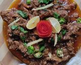 A picture of step 7 of Mutton karahi.