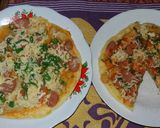 Foto langkah ke 7 dari resep Pizza teflon sederhana.