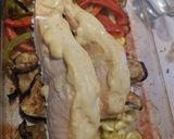 Foto del paso 3 de la receta Salmón con verduras y salsa de yogur y mostaza