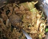 A picture of step 5 of Kimchi salad (My veg version).