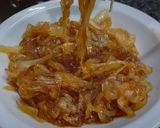 Foto del paso 7 de la receta: Fainá con Cebolla Caramelizada y Queso dambo 🇺🇾