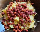 A picture of step 3 of Kala Chana Ghugni.