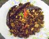 A picture of step 5 of Grated Bitter Gourd (Karela) Fry.