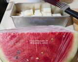 Foto langkah ke 3 dari resep Es Semangka Merah Putih.