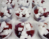 Foto langkah ke 5 dari resep Taro milk cheese aka ubee jelly salad.