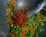 शेज़वान फ्राइड राइस रेसिपी चरण 3 फोटो