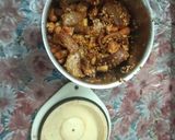 A picture of step 1 of Hyderabadi Baigara Baigan.