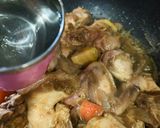 Gambar langkah 3 resipi Ayam Kurma Telur Rebus.