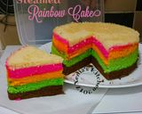 Foto langkah ke 8 dari resep Steamed Rainbow Cake 🌈.