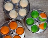 A picture of step 3 of Tricolor mini Idli - kids favorite - Tiffin Recipe.
