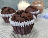 A picture of step 4 of Oat and Chocolate Muffins.