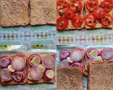 A picture of step 2 of Veg mayonnaise in vegetable sandwich.