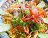 Hình bước làm 4 của món Mì xào mực 🦑🦑