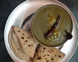 A picture of step 9 of Palak paneer.
