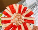Hình bước làm 2 của món Sushi nhật.Sashimi