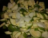 Foto del paso 1 de la receta: Wok de zapallito, berenjena y cebolla -revuelto