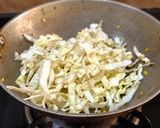A picture of step 5 of Cabbage Moong Dal Poriyal.
