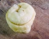 A picture of step 3 of Wonton surprise 👍❤️👍.