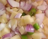 A picture of step 2 of Mix pakoda.