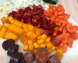 Foto del paso 1 de la receta 215. Lentejas con acelgas y calabaza (principal legumbres)