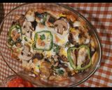 عکس مرحله 4 از دستور گراتن گوشت و سبزیجات🥔🍆🍄🫑