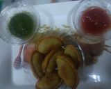 A picture of step 16 of Baked Ghughra chaat & Fried Ghughra.