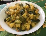 Une image de l'étape 12 de Pommes de terre et courgettes au bouillon de chapon.