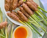 Hình bước làm 5 của món Bún mắm nem nướng