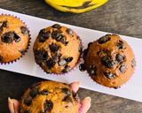 A picture of step 8 of Banana chocolate muffins.