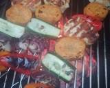 Grilled halloumi and vegetable skewers recipe step 6 photo