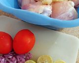 A picture of step 1 of Green Chilli Chicken Karahi 🍲🍲.
