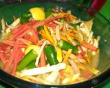 A picture of step 2 of Kachchi haldi MixPickle.