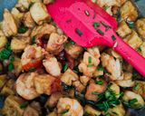 Foto langkah ke 3 dari resep Udang Tahu Kecap Simple.