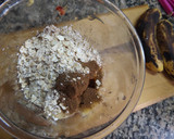 Foto del paso 1 de la receta: Postre de nectarinas y plátanos con avena y cacao