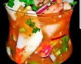 A picture of step 9 of Mike's Spicy Marisco Cocktail.