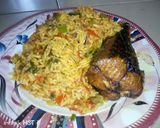 A picture of step 5 of Jollof rice.
