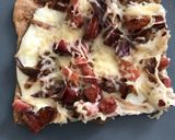Flammekueche teljes kiőrlésű liszttel recept fázis 4 fotója