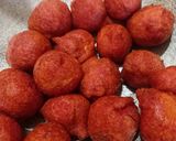A picture of step 5 of Dahi Bhalla.