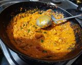 A picture of step 3 of Kadhai paneer.