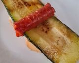 A picture of step 6 of Chistorra and Zucchini Pinchos.
