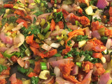 Hamburguesas de garbanzos y papas con cheddar y verdeo