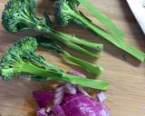 Omelette, mushroom, broccoli & soft Gorgonzola recipe step 1 photo