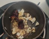 A picture of step 3 of Garlic Dal.