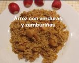 Foto del paso 8 de la receta: Arroz con verduras y zamburiñas o Langostinos
