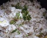 A picture of step 2 of Kaanda Batata Poha (onion/potato poha).