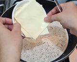 A picture of step 7 of Fettuccine Alfredo Pasta.