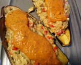 Foto del paso 9 de la receta: Berenjena rellena de pollo