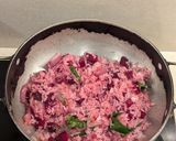 A picture of step 7 of Beetroot Rice.