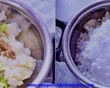 A picture of step 5 of Sabudana vada (sago vada).